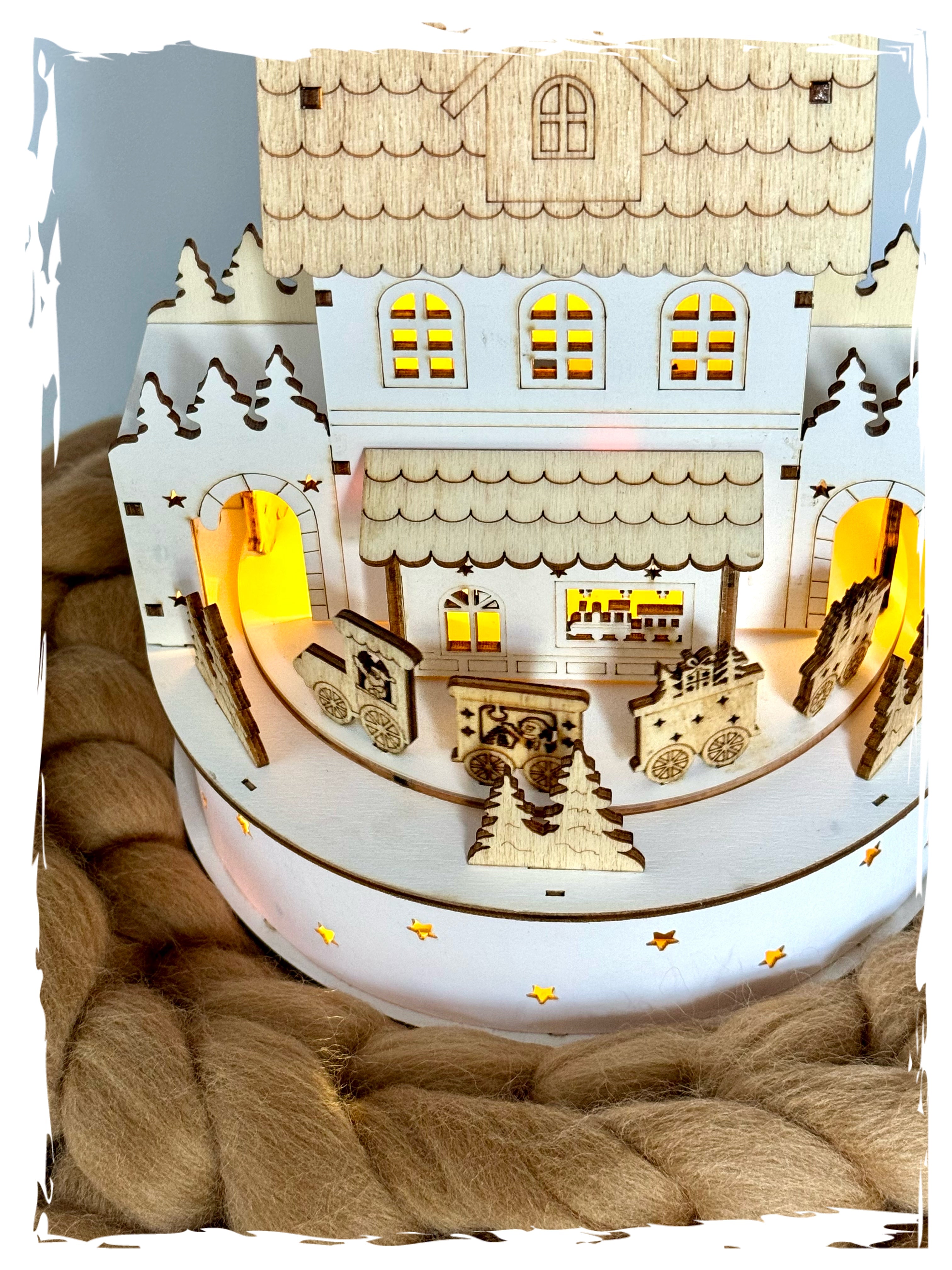 Weihnachtspyramide „Zug“