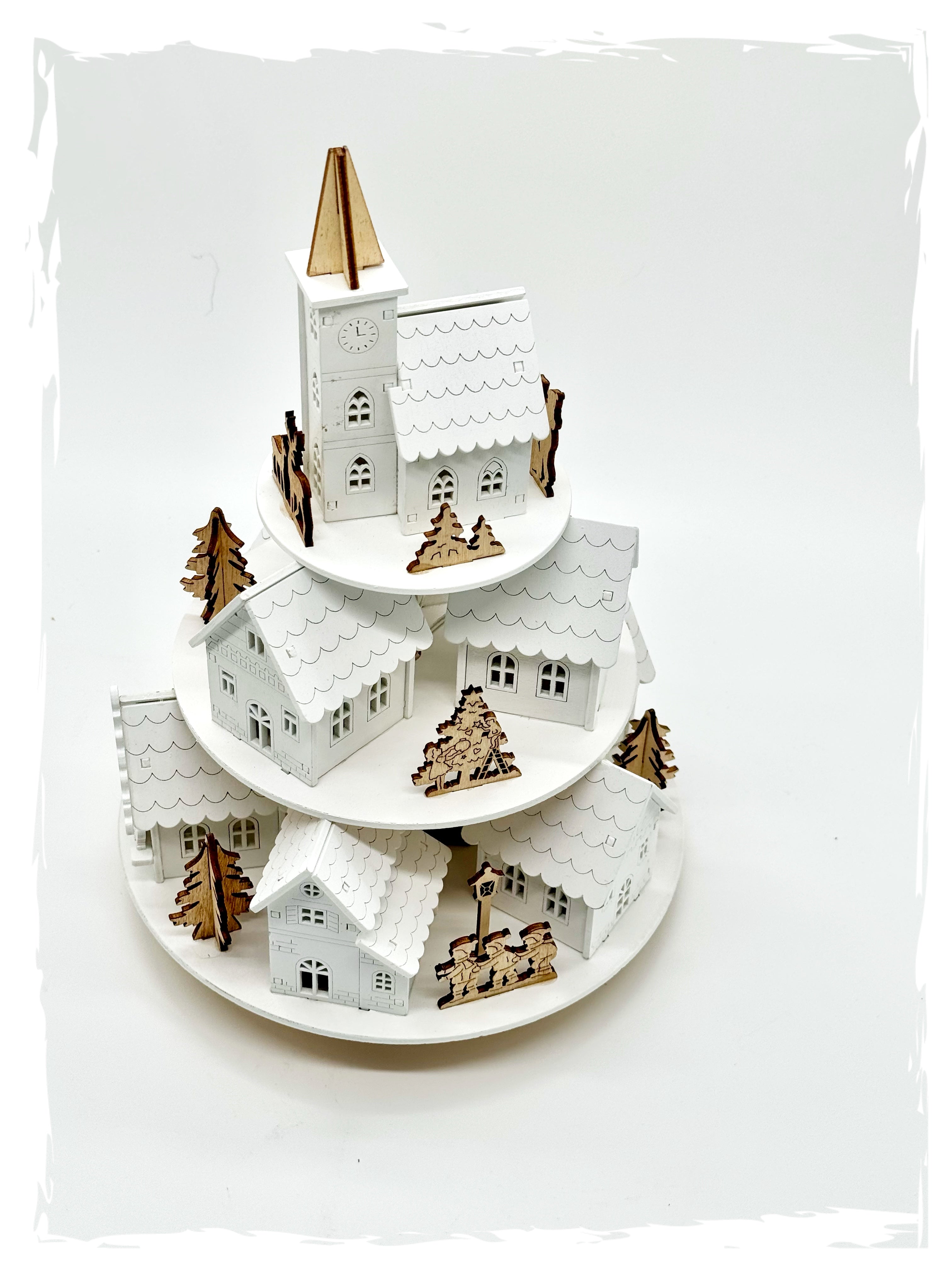 Weihnachtspyramide „Dorf“