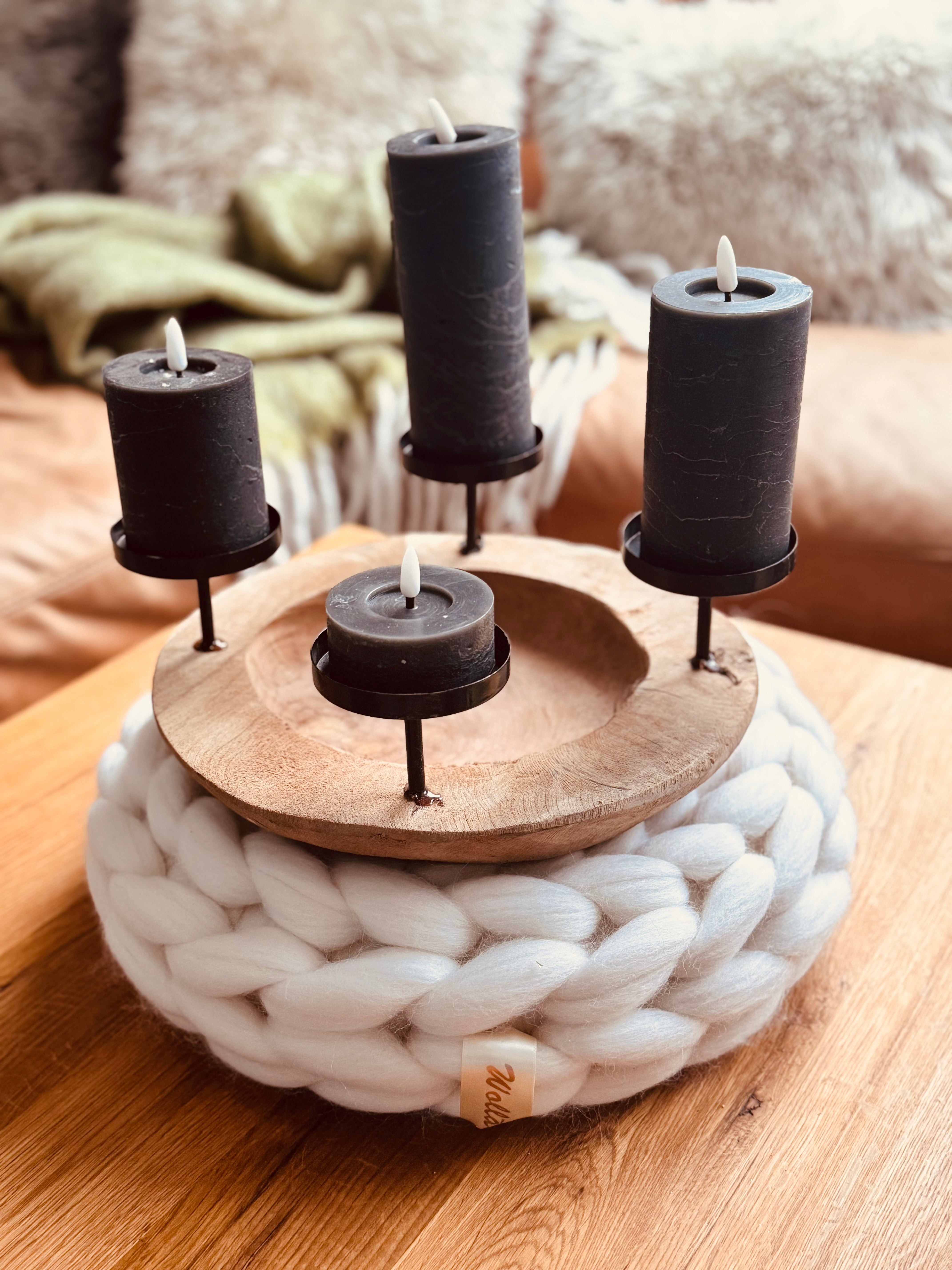 Bowl als Kerzenhalter