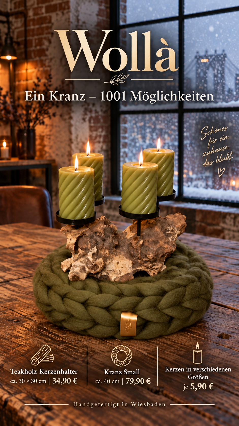 Wurzel Teakholz