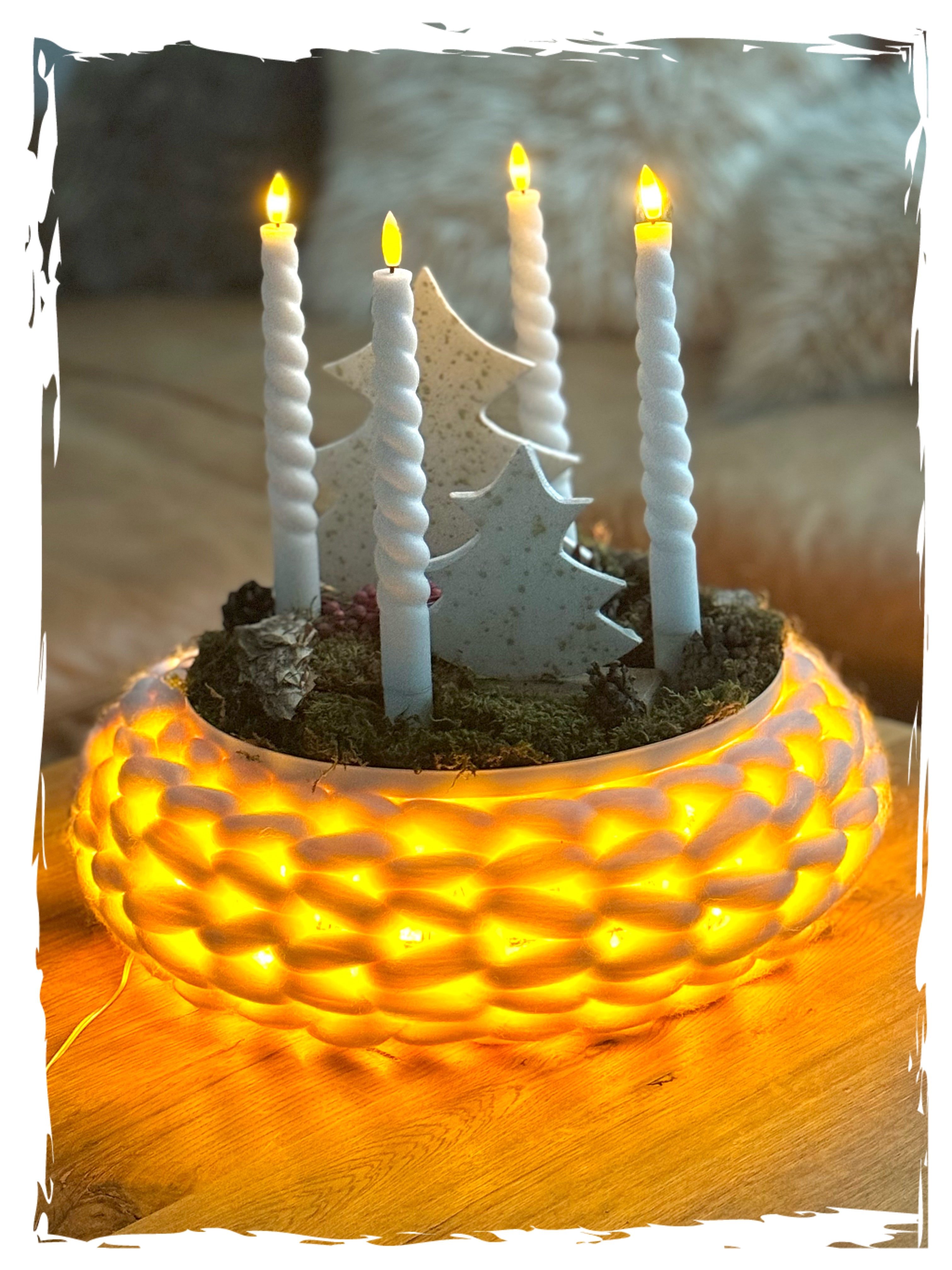 Kranz Magic beleuchtet