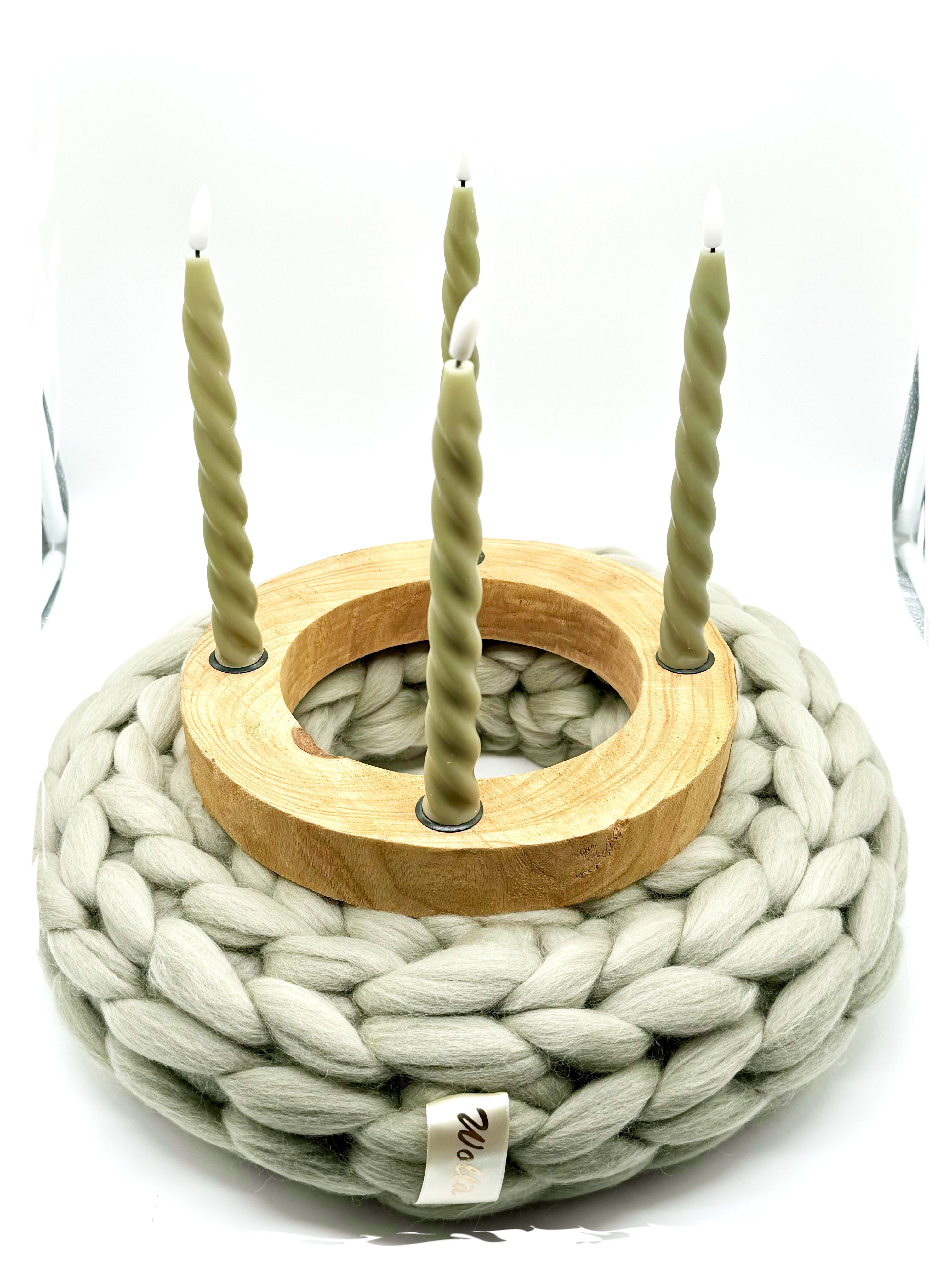 Kerzenhalter Holzring