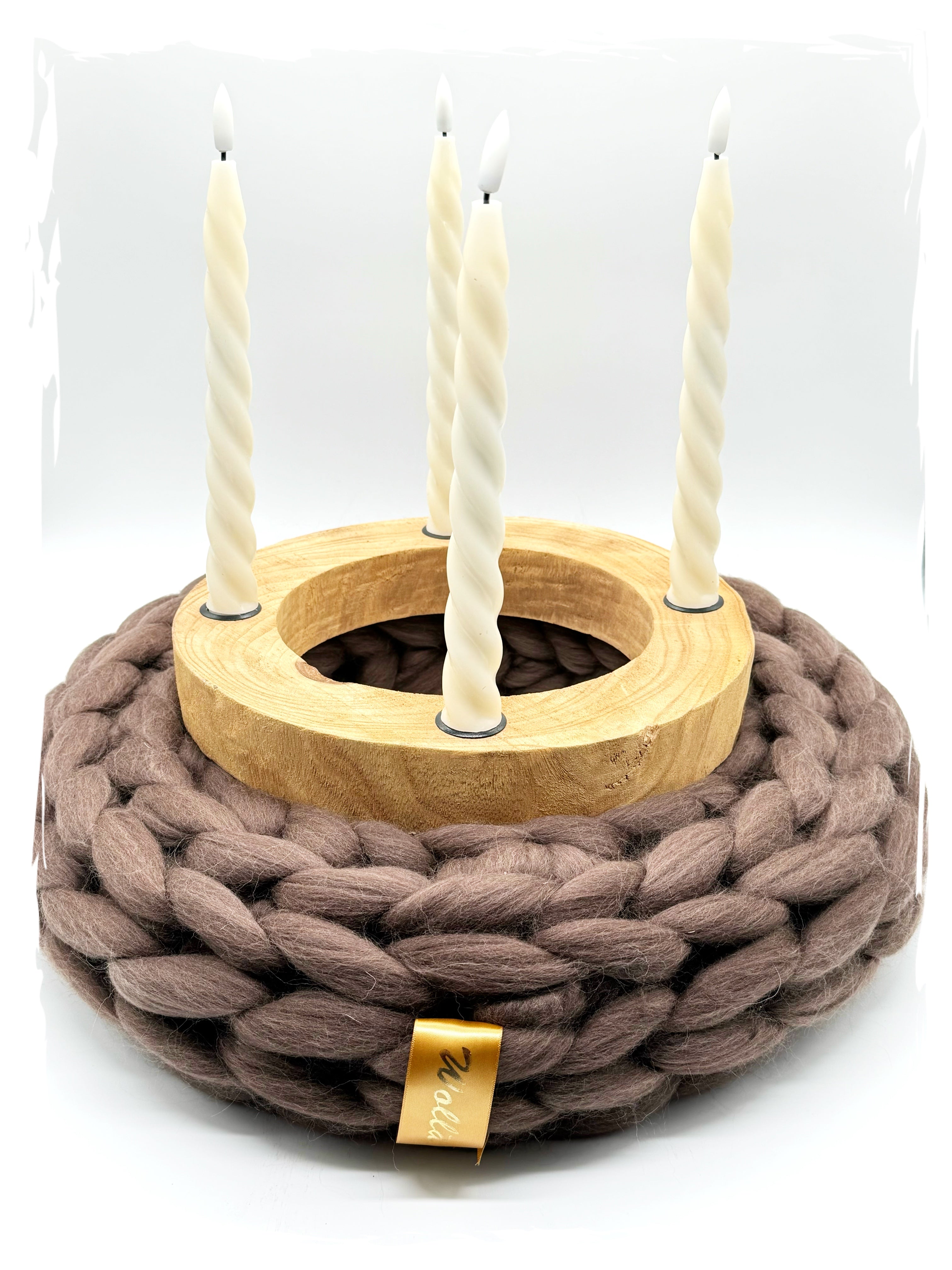 Kerzenhalter Holzring