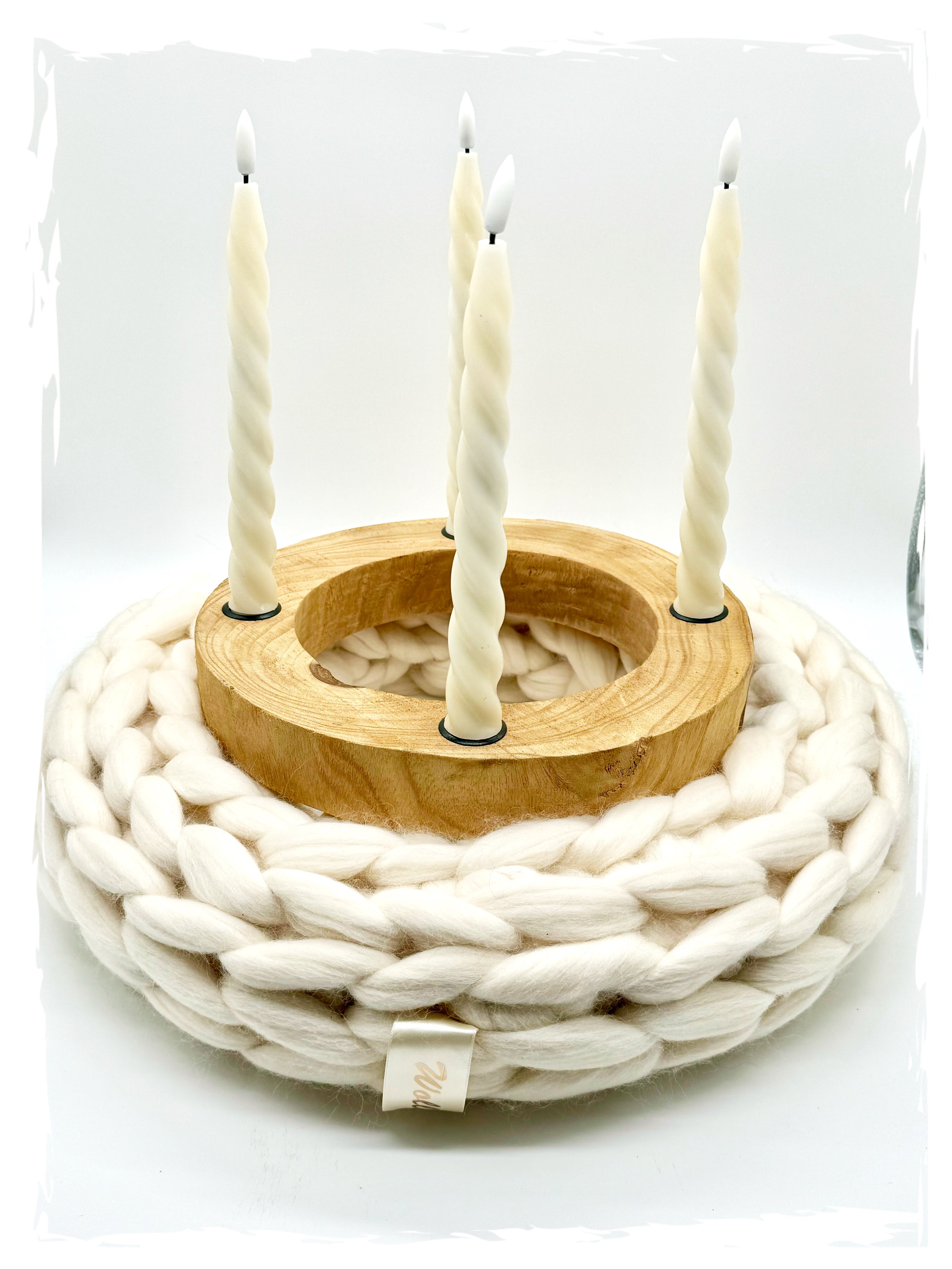 Kerzenhalter Holzring