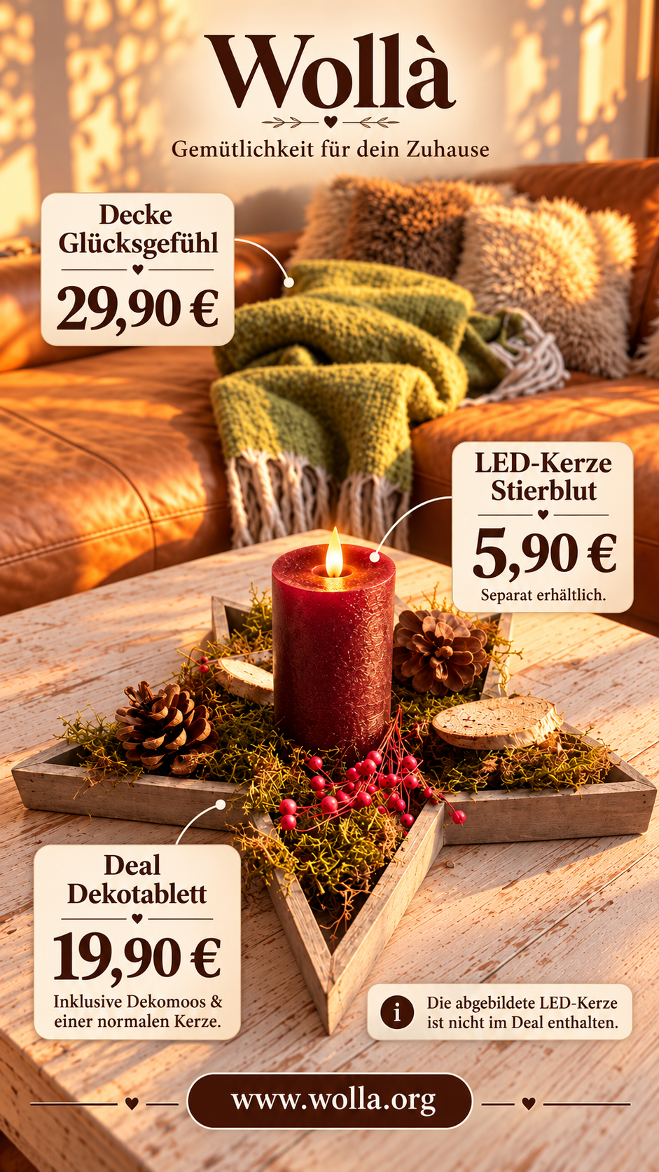 LED Kerze mit Timer