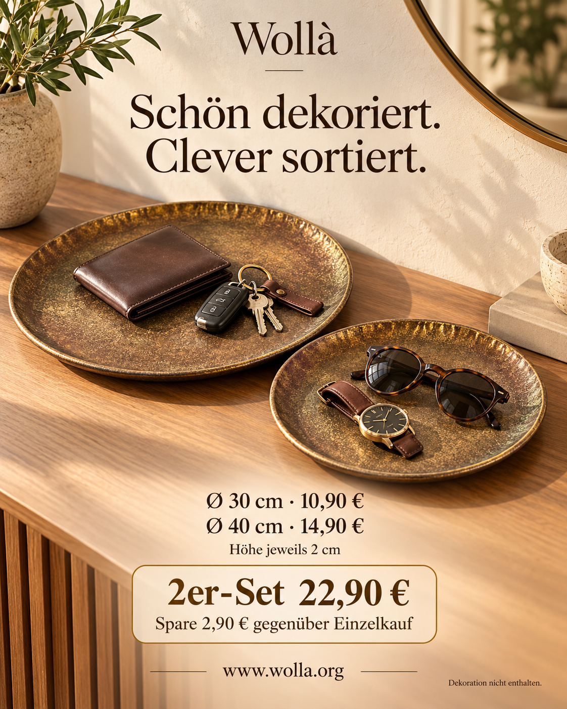 Dekoteller „Schimmer“