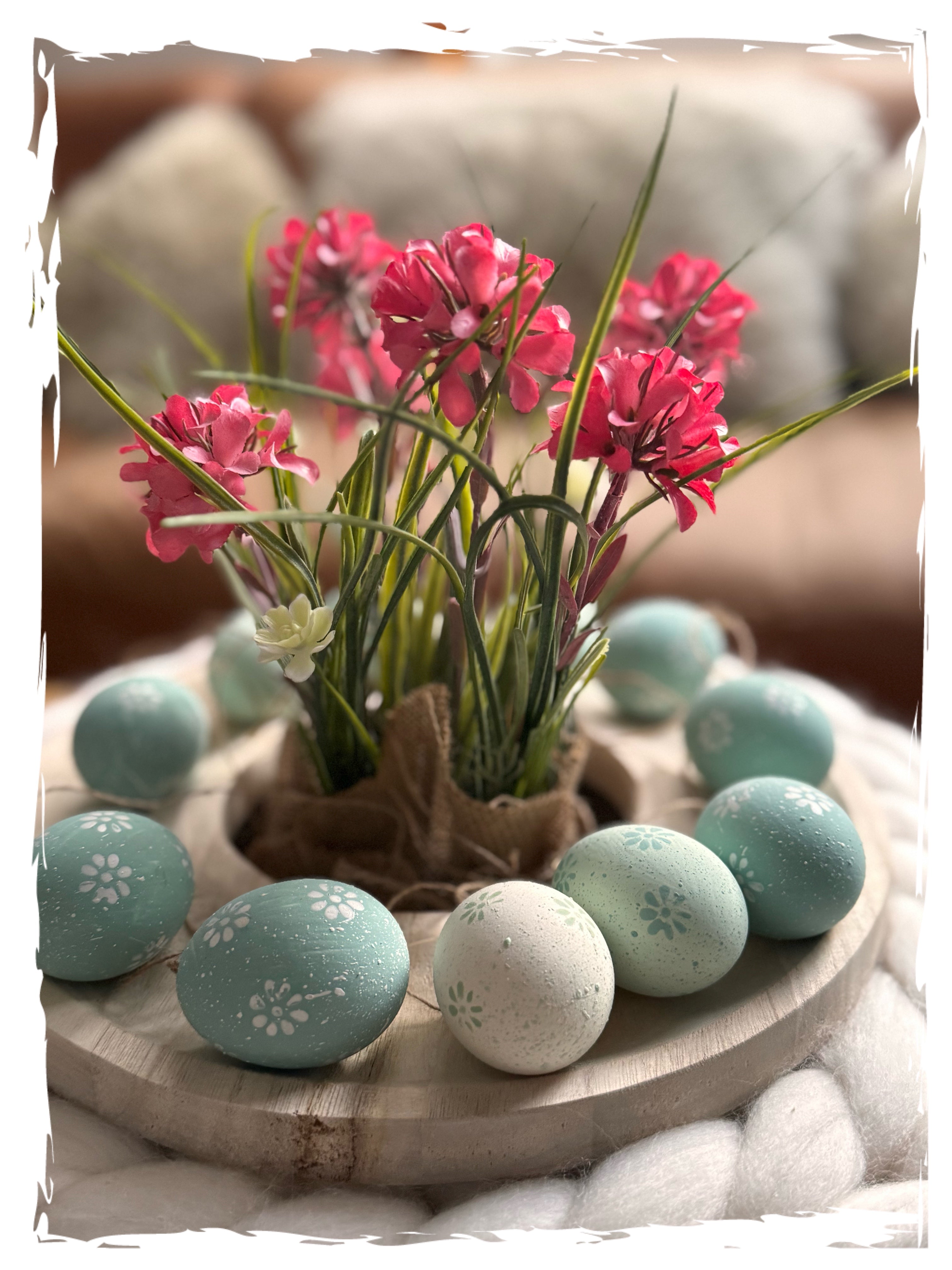 Grasnelke im Jutesack