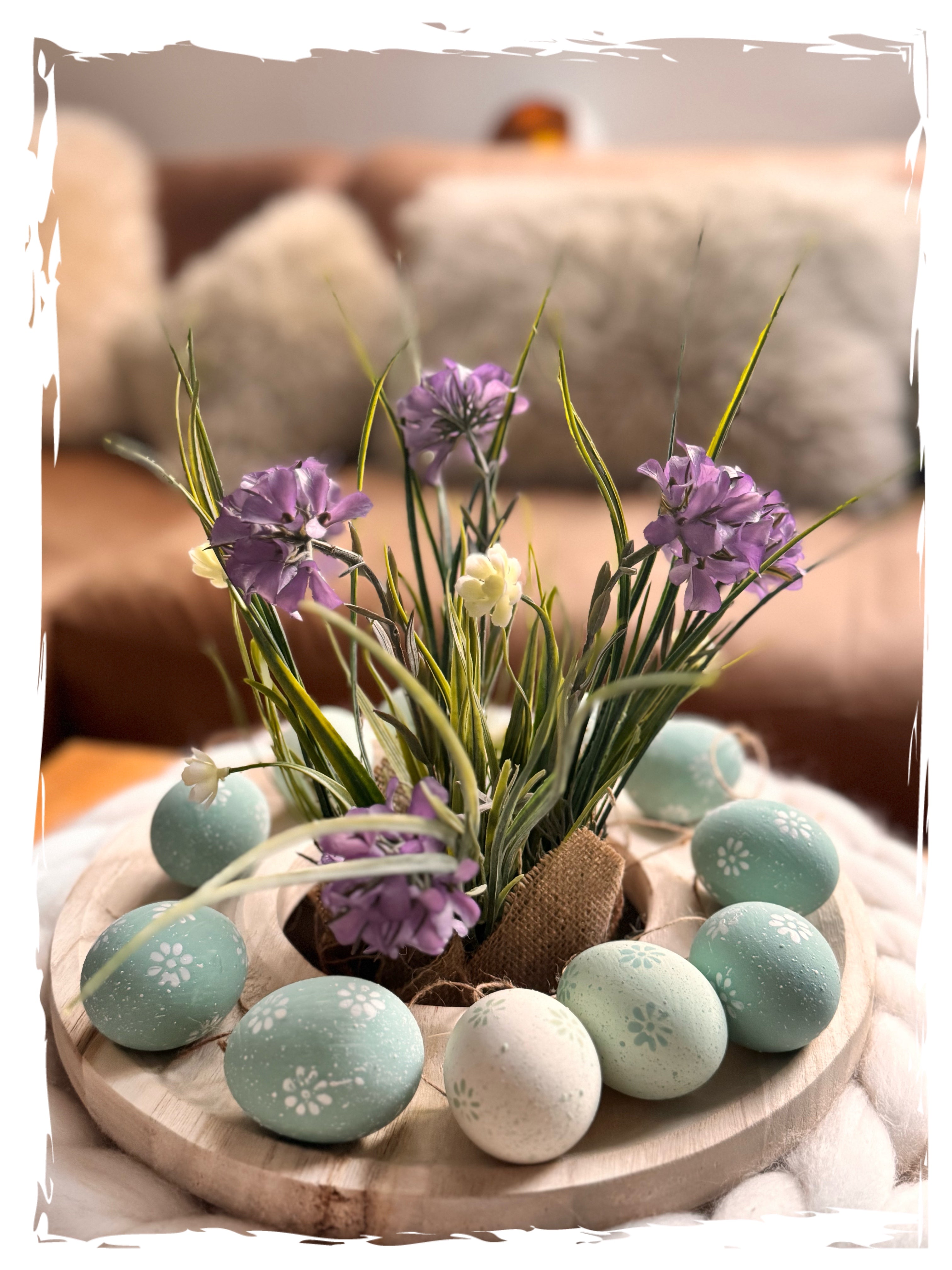 Grasnelke im Jutesack