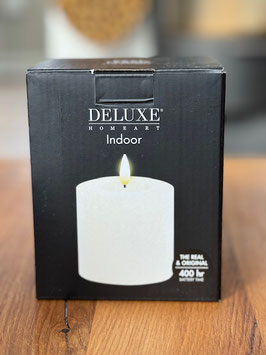 DELUXE LED-Stumpenkerze 10cm x 10cm
